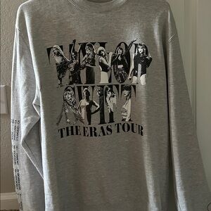 Taylor Swift Gray The Eras Tour Sweater